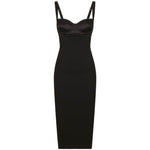 Dolce & Gabbana Jersey longuette dress with bustier bra top F6DBXTFUGKFN0000-P24