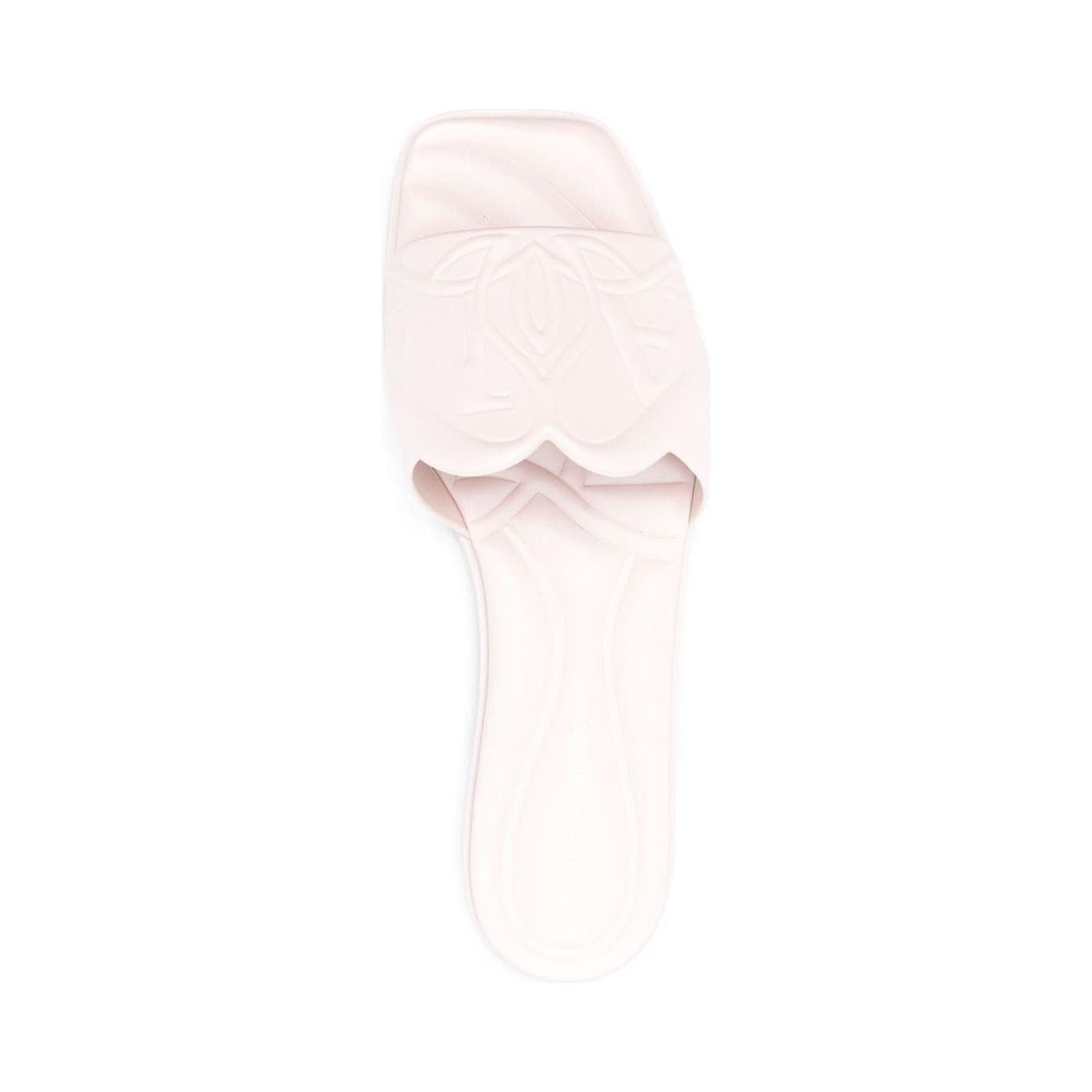 Alexander McQueen leather slides 780714WIEAE2940