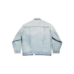 Balenciaga Denim jacket with flap pockets and drop shoulder 767947TDW144016