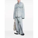 Balenciaga Denim jacket with flap pockets and drop shoulder 767947TDW144016