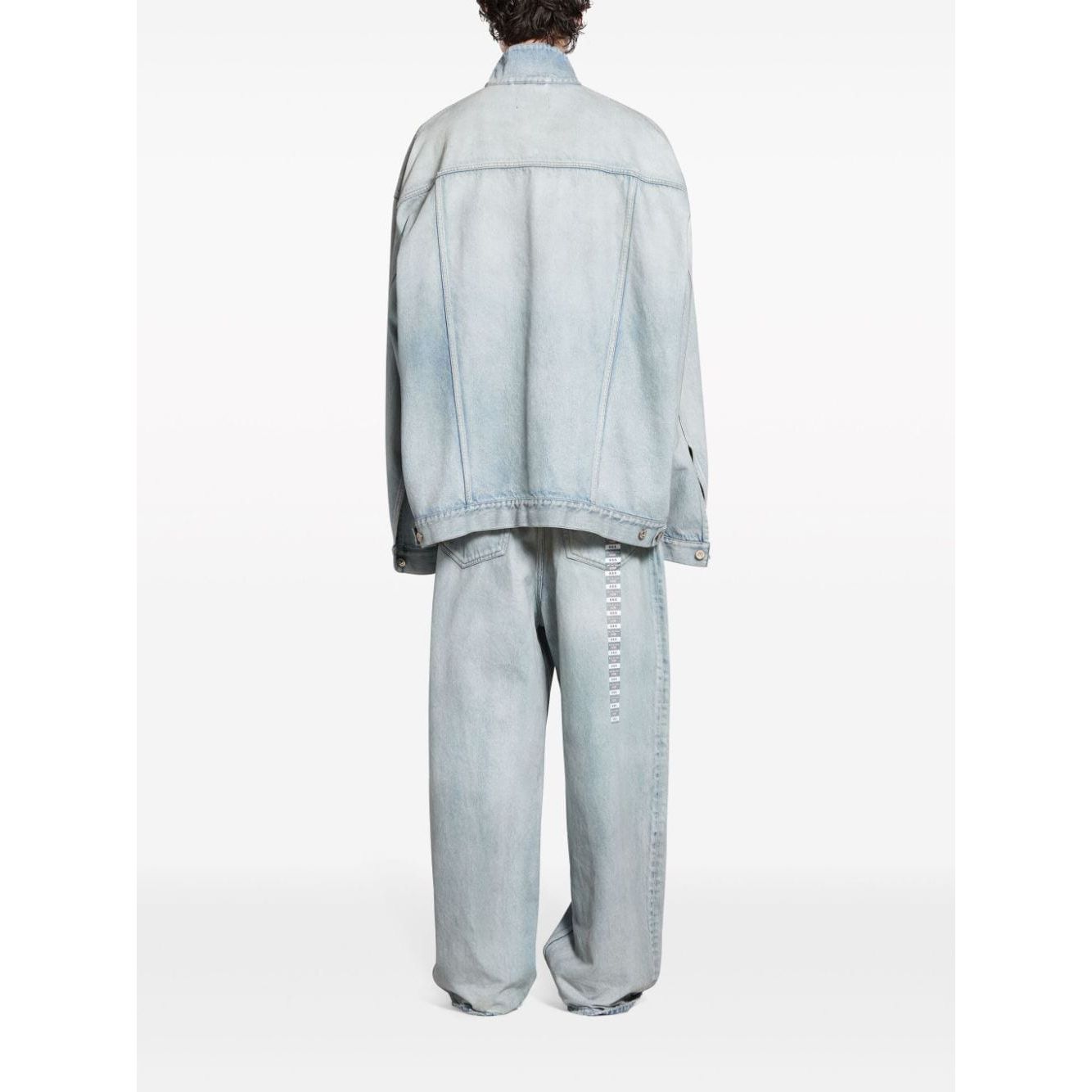 Balenciaga Denim jacket with flap pockets and drop shoulder 767947TDW144016