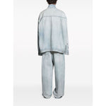 Balenciaga Denim jacket with flap pockets and drop shoulder 767947TDW144016