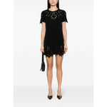 Ermanno Scervino Embroidered cotton short dress D442Q325ILM95708