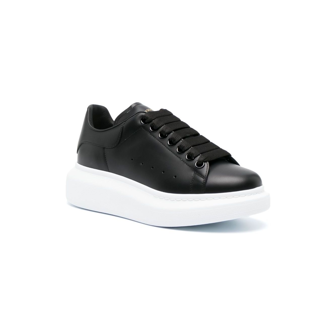Alexander McQueen Black Leather Sneakers 553770WHGP01000-AI24