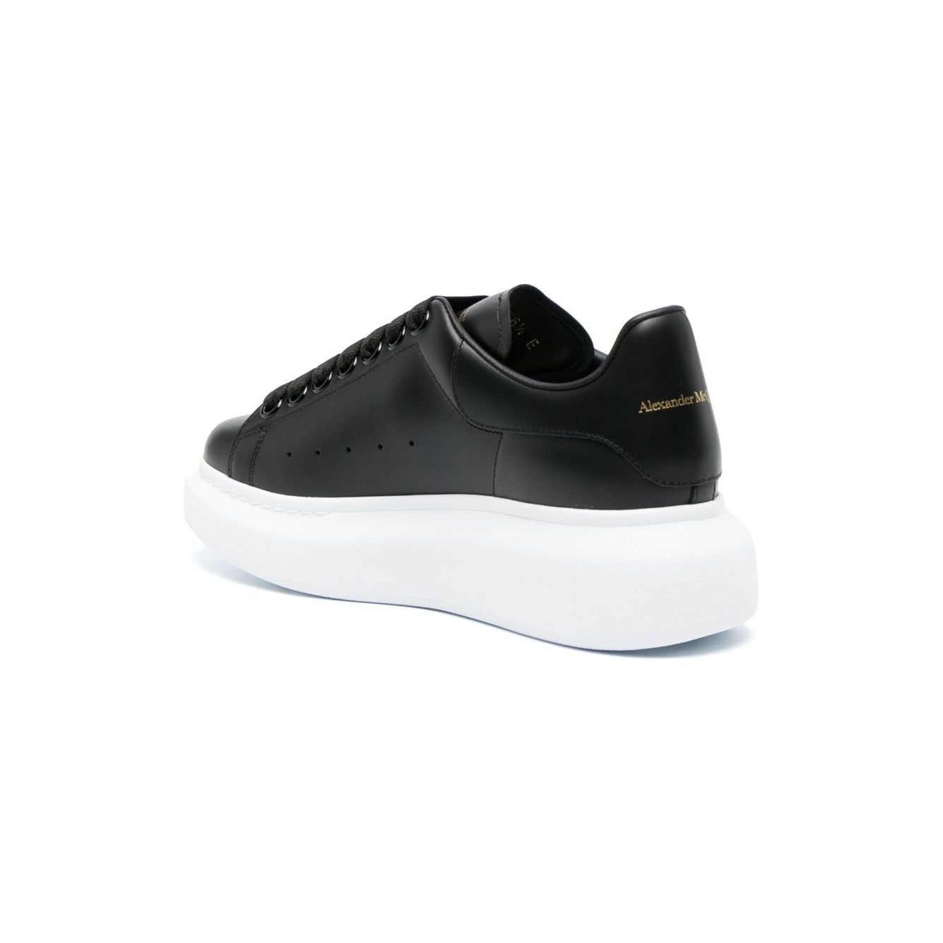 Alexander McQueen Black Leather Sneakers 553770WHGP01000-AI24