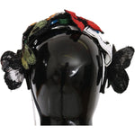 Dolce & Gabbana Tiara Floral Butterfly Sequin Diadem Headband SMY2266