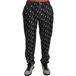 Dolce & Gabbana Silk Black Musical Instrument Trouser Pants PAN70750-46