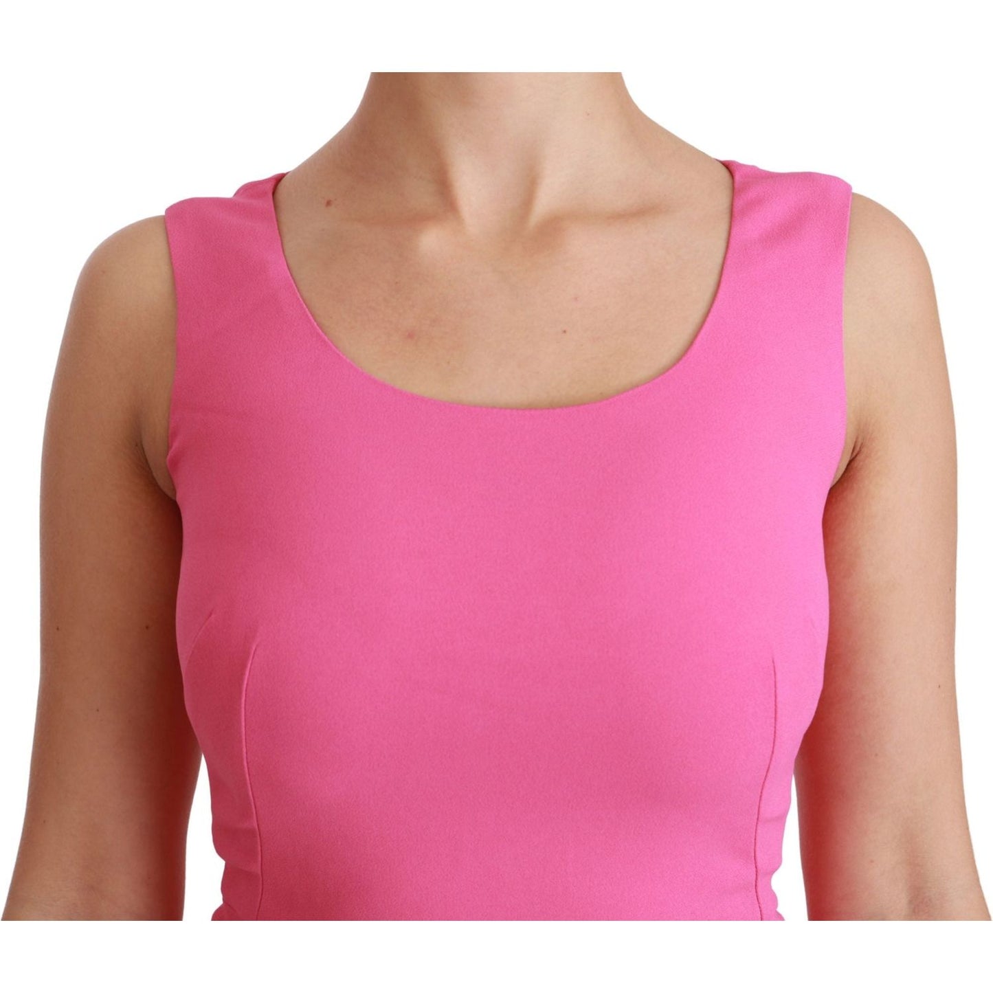 Dolce & Gabbana Pink Stretch Sheath Mini Bodycon Dress DR2458-40