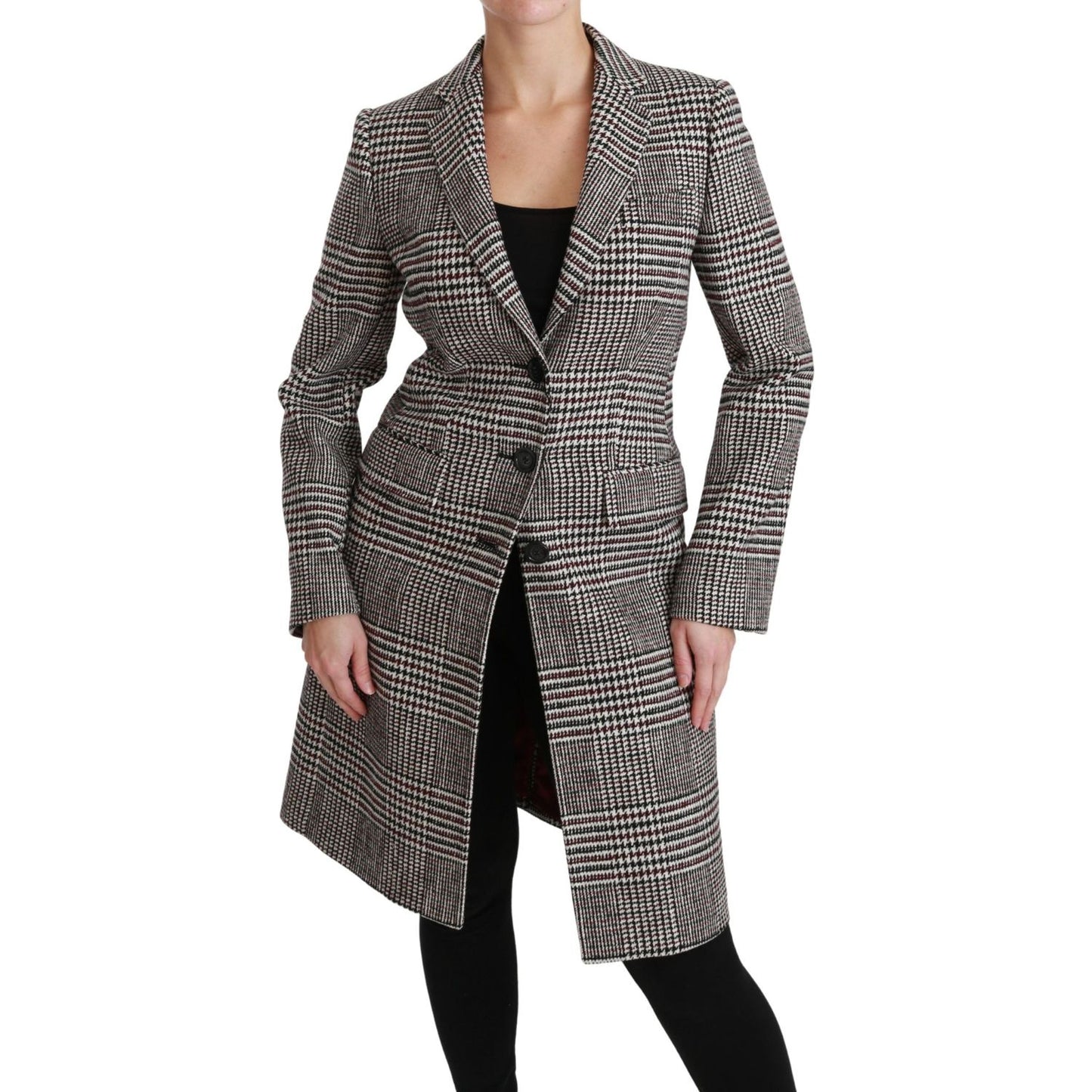 Dolce & Gabbana Multicolor Trench Knee Long Jacket Coat JKT2520-40