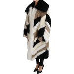 Dolce & Gabbana Sheep Fur Shearling Cape Jacket Coat JKT2569-40