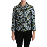 Dolce & Gabbana Multicolor Floral Blazer Coat Polyester Jacket JKT2565-40