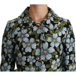 Dolce & Gabbana Multicolor Floral Blazer Coat Polyester Jacket JKT2565-40