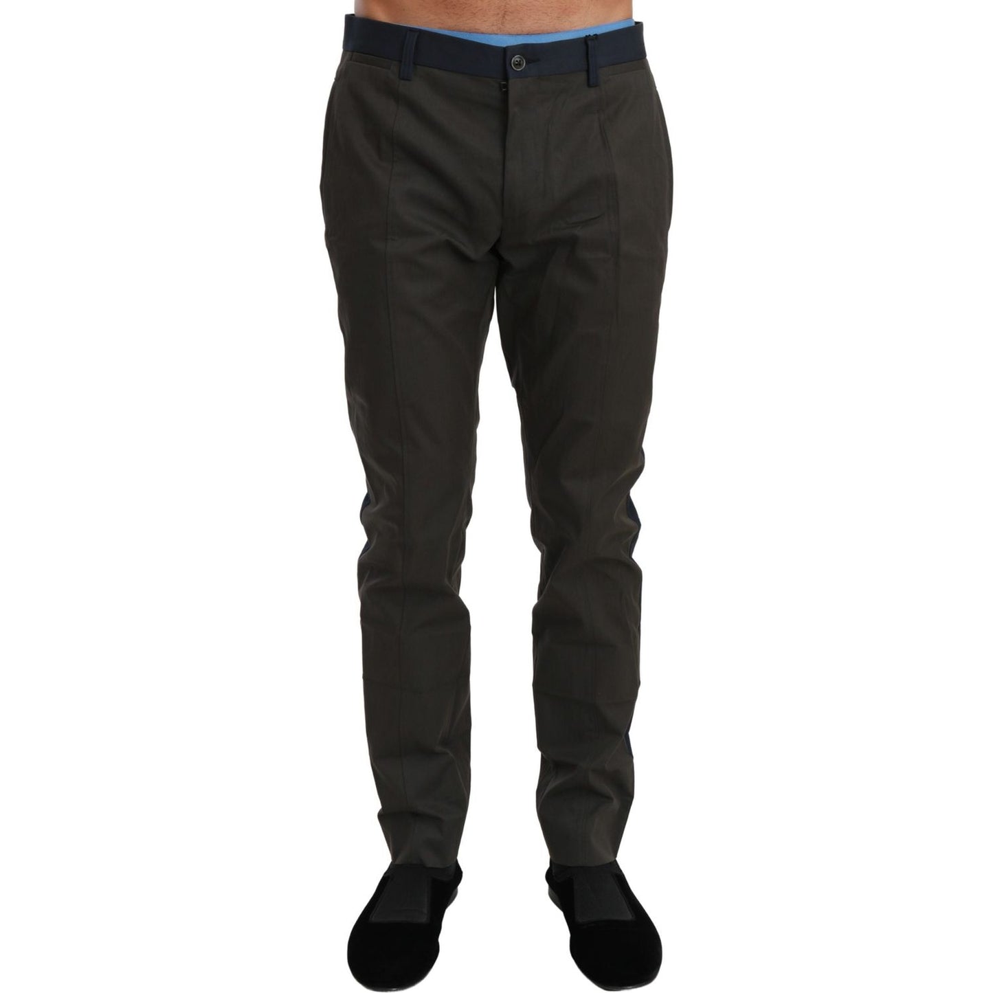 Dolce & Gabbana Elegant Slim Fit Striped Casual Pants PAN70980-IT50/L-FBB-257