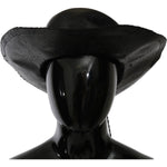 Costume National Black Wide Brim Cowboy Solid Hat HAT20018-M
