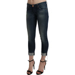 Acht Blue Washed Low Waist Skinny Cropped Denim pant PAN71221-26