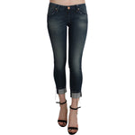 Acht Blue Washed Low Waist Skinny Cropped Denim pant PAN71221-26
