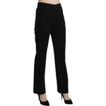 BENCIVENGA Black High Waist Straight Formal Dress Trouser PAN71325-44