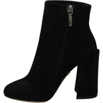 Dolce & Gabbana Black Suede L'Amore E'Bellezza Boots Shoes LA8143-35