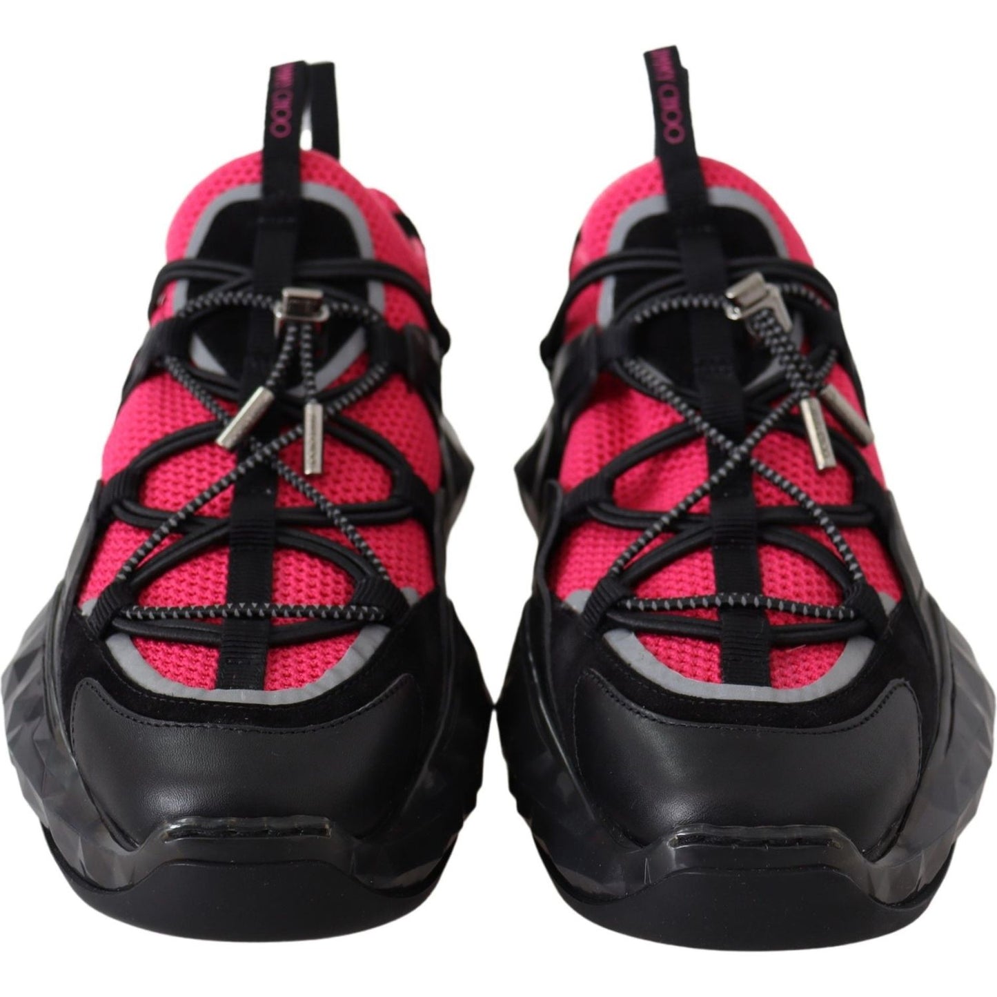 Jimmy Choo Electric Elegance Leather Mesh Sneakers 192954766863