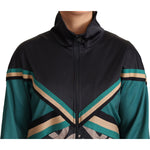 Dolce & Gabbana Multicolor DG Logo Mania Track Bomber Jacket JKT2770-40