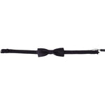 Dolce & Gabbana Gray Pattern Silk Adjustable Neck Papillon Bow Tie FT3019