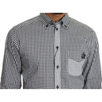 Dolce & Gabbana Black White Checkered Casual Shirt TSH5485-37