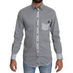 Dolce & Gabbana Black White Checkered Casual Shirt TSH5485-37