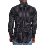 Dolce & Gabbana Black White Polka Dots Casual Shirt TSH5486-37