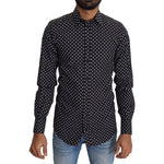 Dolce & Gabbana Black White Polka Dots Casual Shirt TSH5486-37