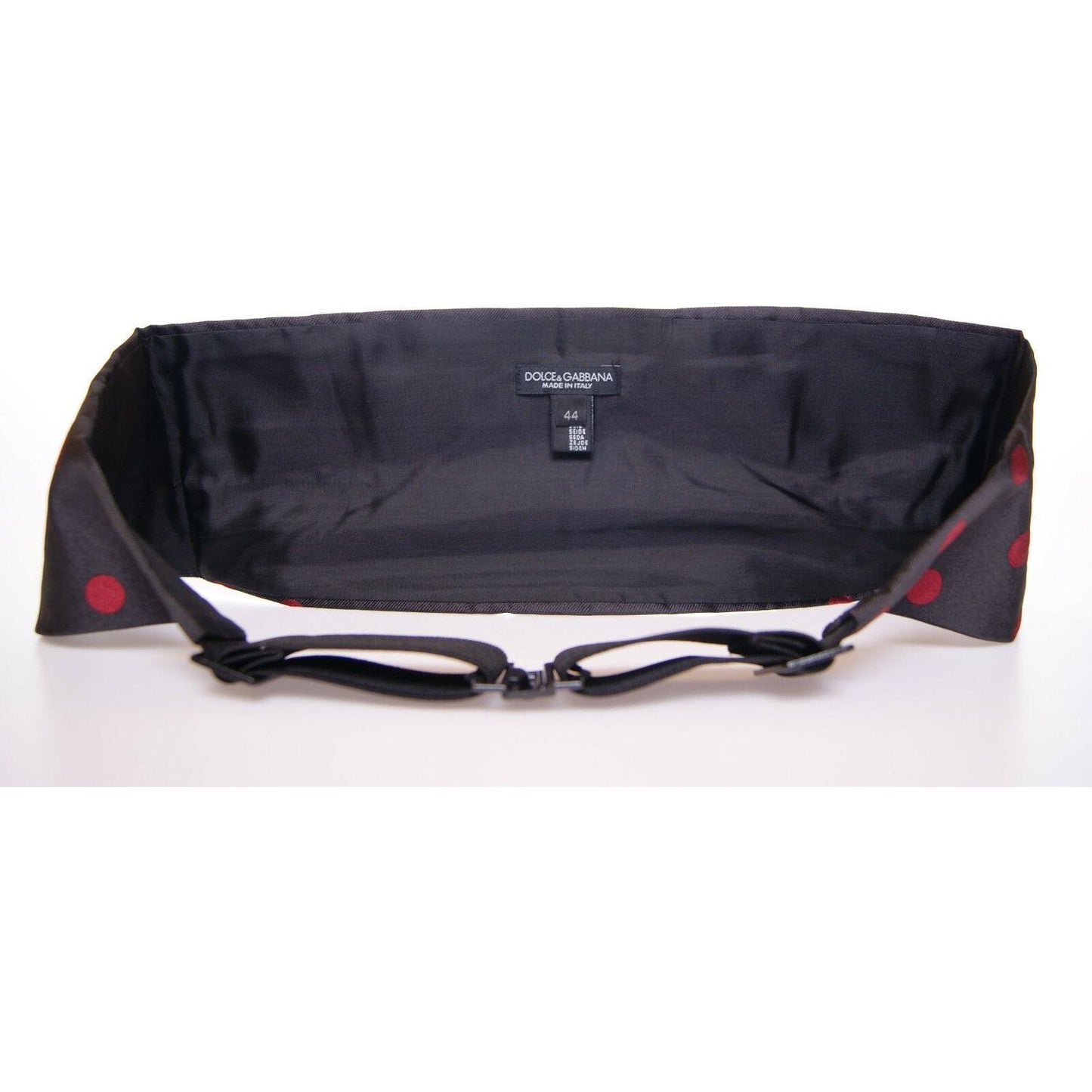 Dolce & Gabbana Black Waist Smoking Tuxedo Cummerbund Belt NOC10445-44