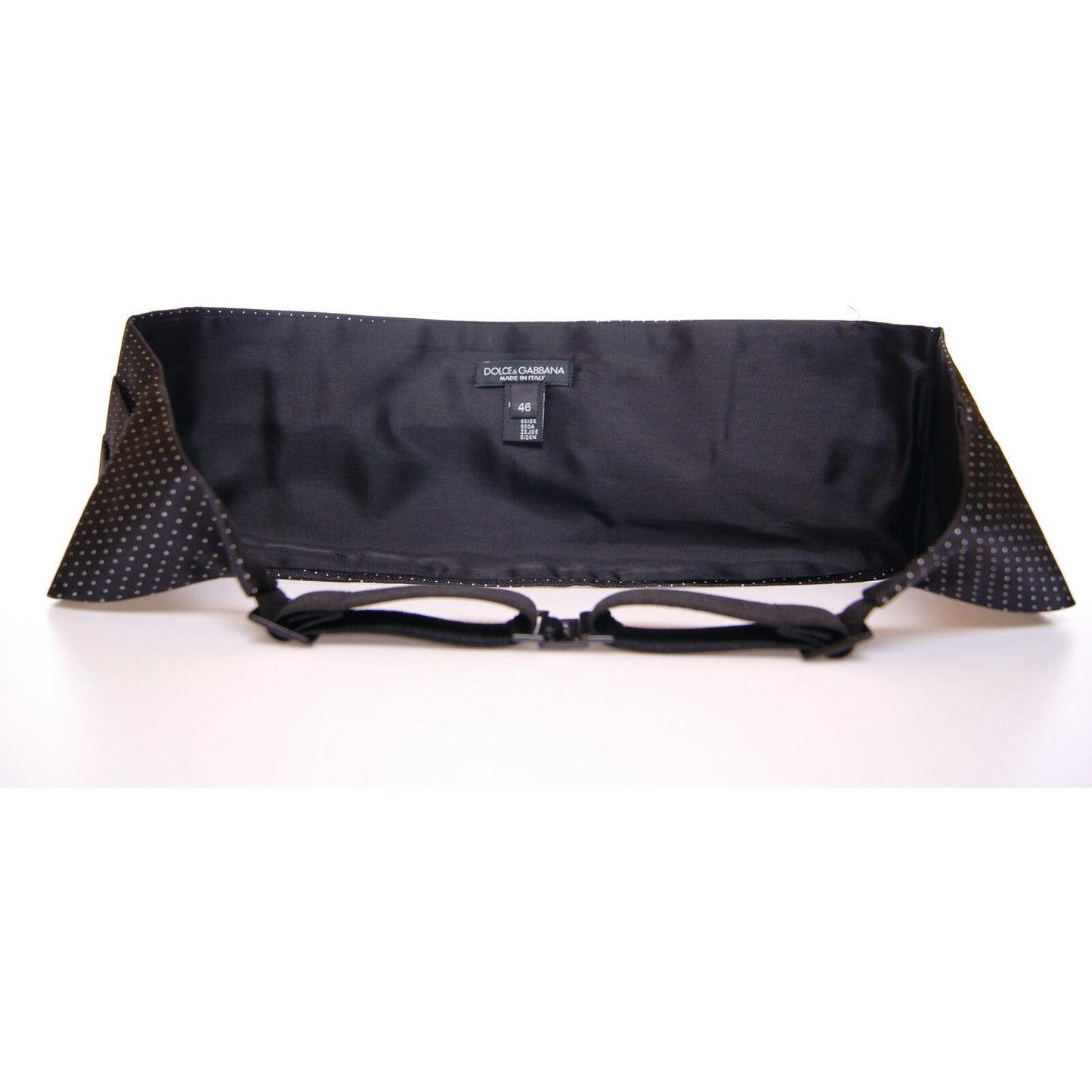 Dolce & Gabbana Black Waist Smoking Tuxedo Cummerbund Belt