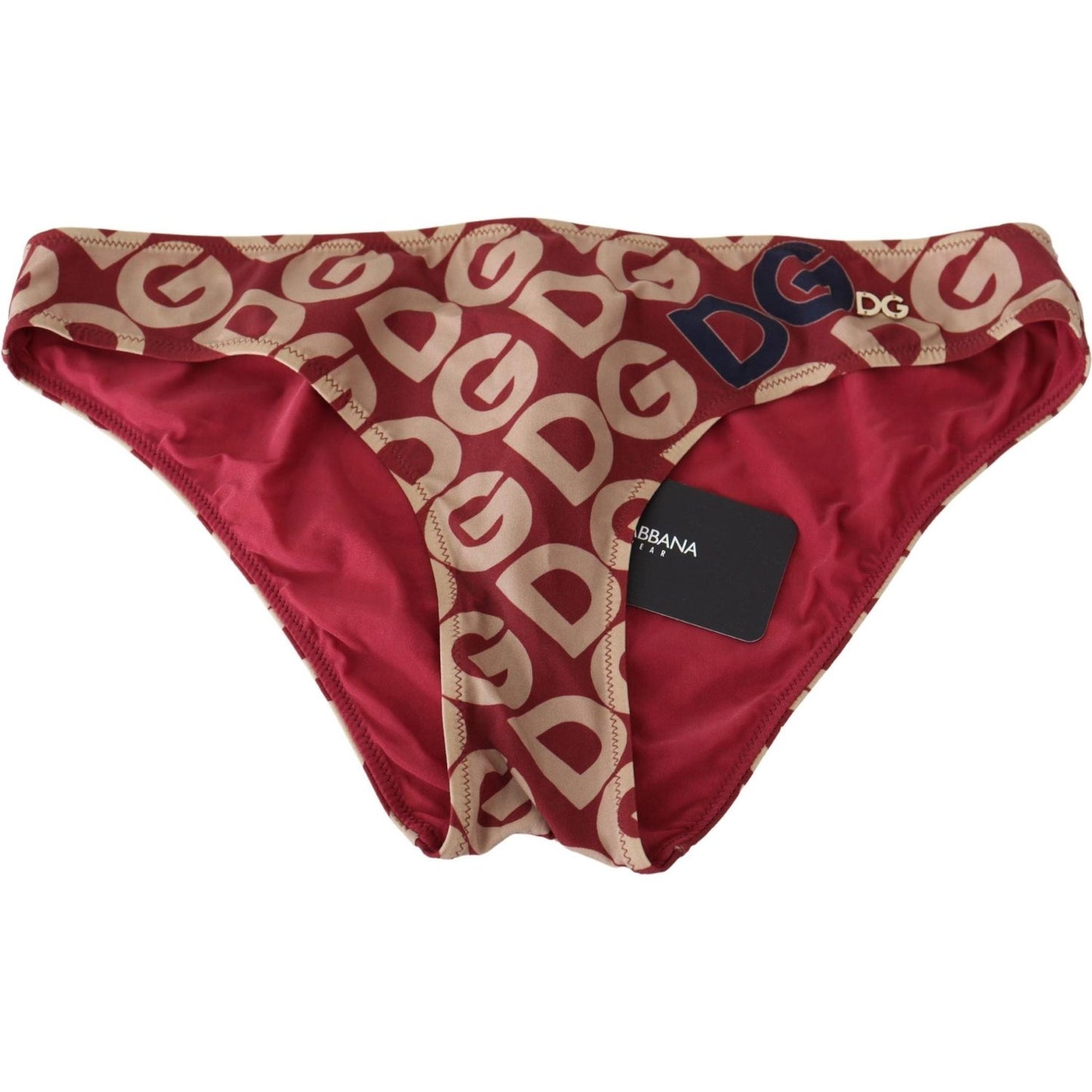 Dolce & Gabbana Multicolor DG Logo Print Bottom Beachwear Bikini Swimsuit BIK1381- IT2