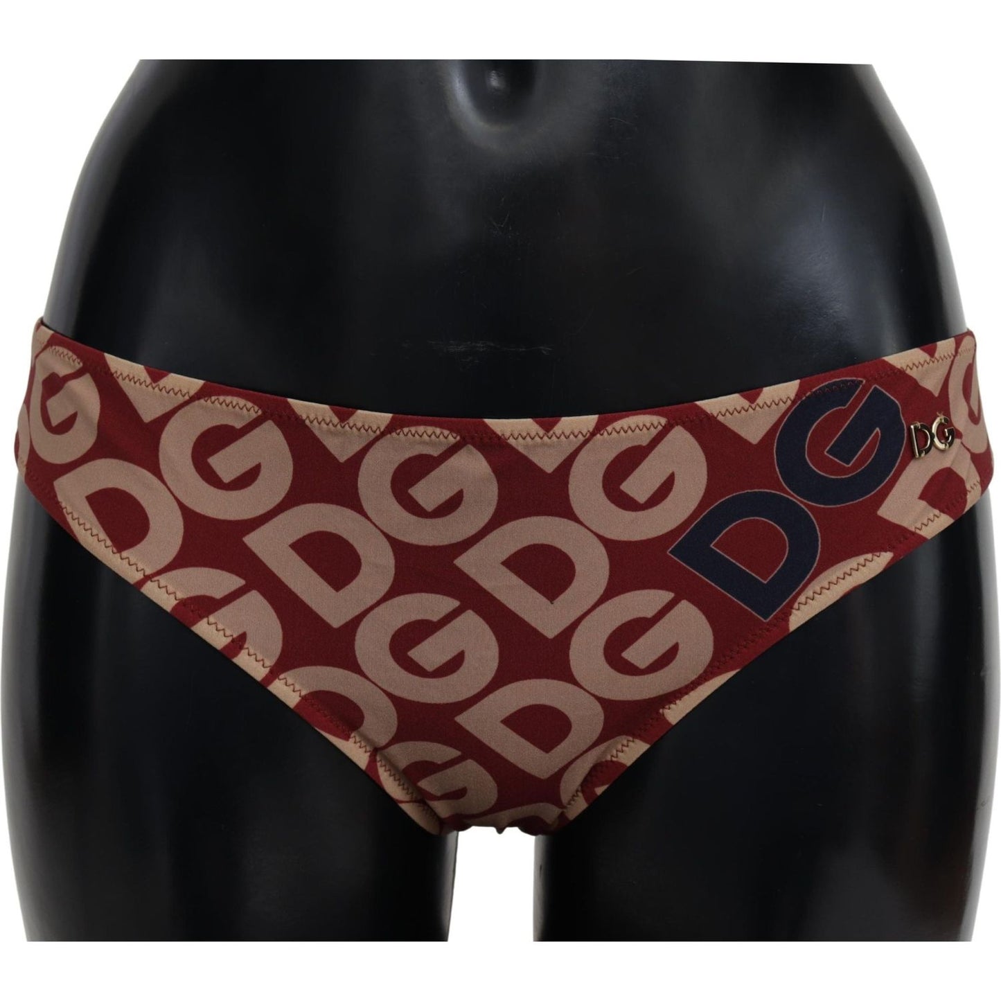 Dolce & Gabbana Multicolor DG Logo Print Bottom Beachwear Bikini Swimsuit BIK1381- IT2