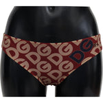 Dolce & Gabbana Multicolor DG Logo Print Bottom Beachwear Bikini Swimsuit BIK1381- IT2