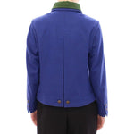 Andrea Incontri Habsburg Blue Green Wool Jacket Coat GSS10176-2