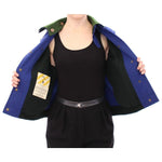 Andrea Incontri Habsburg Blue Green Wool Jacket Coat GSS10176-2