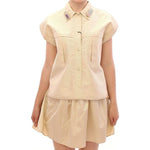 Andrea Incontri Beige Sleeveless Blouse Top GSS10712-3