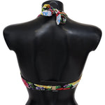 Dolce & Gabbana Multicolor Floral Print Swimwear Bikini Tops BIK1367-IT1