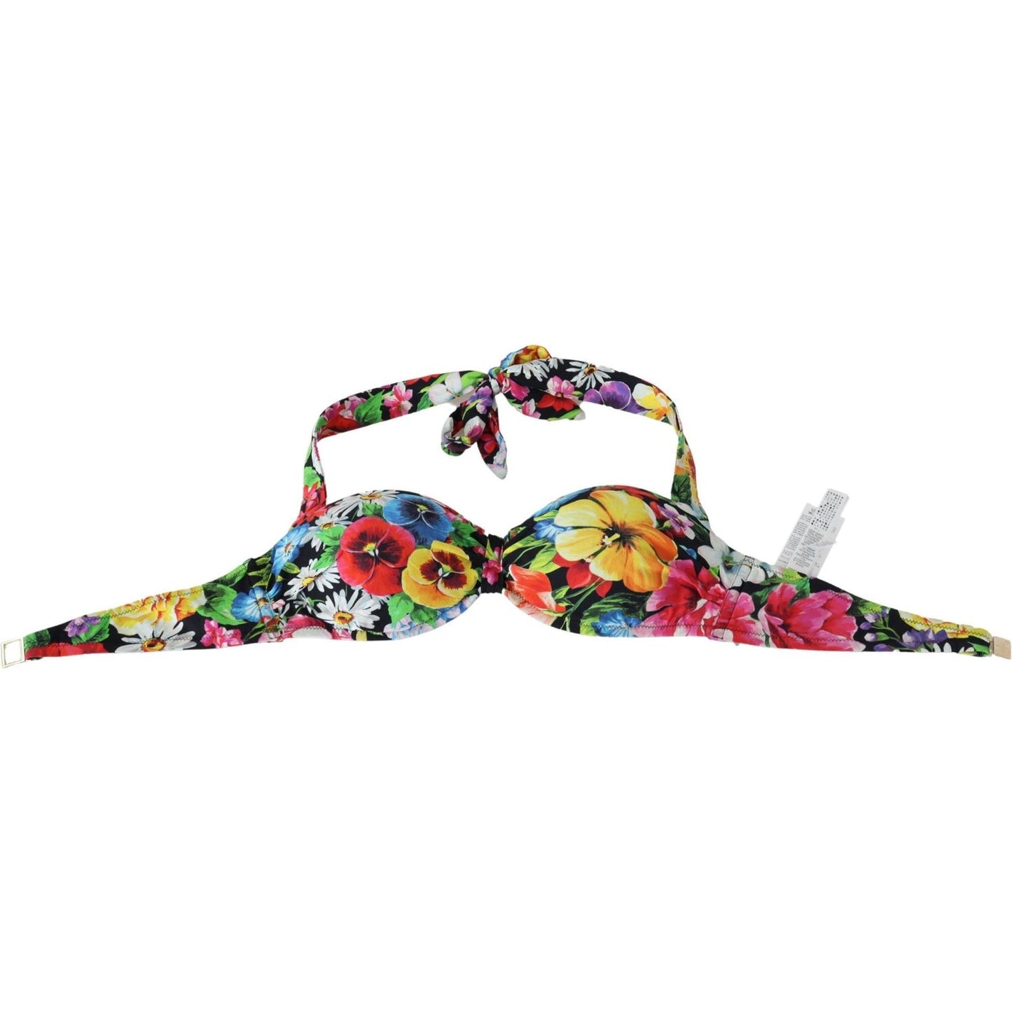 Dolce & Gabbana Multicolor Floral Print Swimwear Bikini Tops BIK1367-IT1