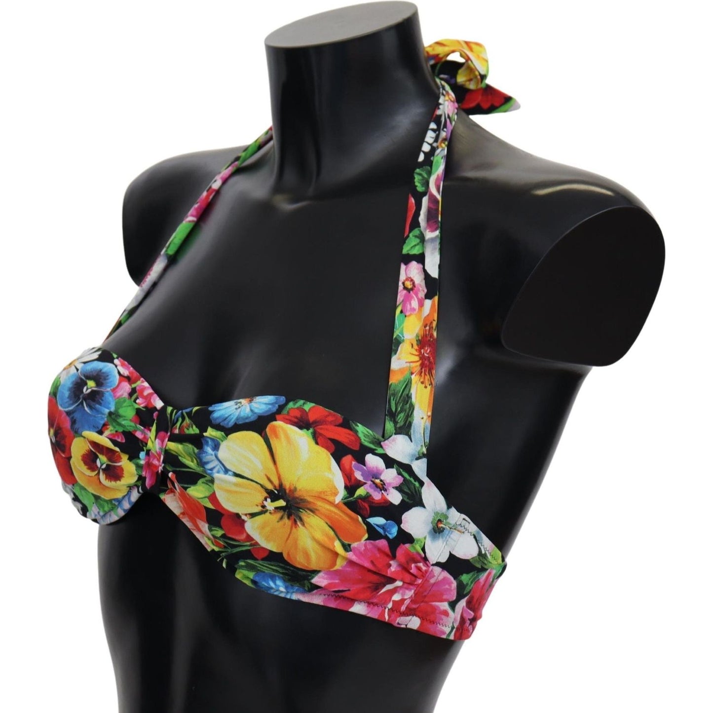 Dolce & Gabbana Multicolor Floral Print Swimwear Bikini Tops BIK1367-IT1