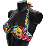 Dolce & Gabbana Multicolor Floral Print Swimwear Bikini Tops BIK1367-IT1