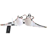 Dolce & Gabbana Multicolor Striped Rose Print Swimwear Bikini Tops BIK1450-IT1