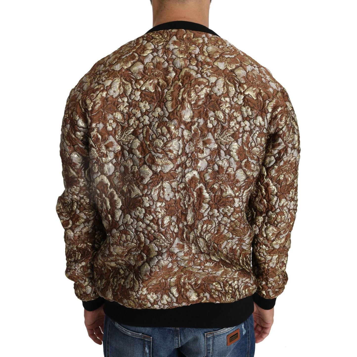 Dolce & Gabbana Multicolor MAMBO Jacquard Pineapple Pullover Sweater TSH2514-46