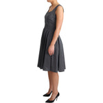 Dolce & Gabbana Black Polka Dotted Cotton A-Line Dress DR2758-40