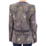 Roberto Fragata Multicolor Silk Floral Cotton Blazer GSS10744-2