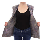 Roberto Fragata Multicolor Silk Floral Cotton Blazer GSS10744-2