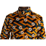 Dolce & Gabbana Multicolor Velvet DG Logo Mens Sweater Jacket JKT2919-44