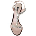 Dolce & Gabbana Pink Crystals Heels Keira Sandals LA8918-37.5