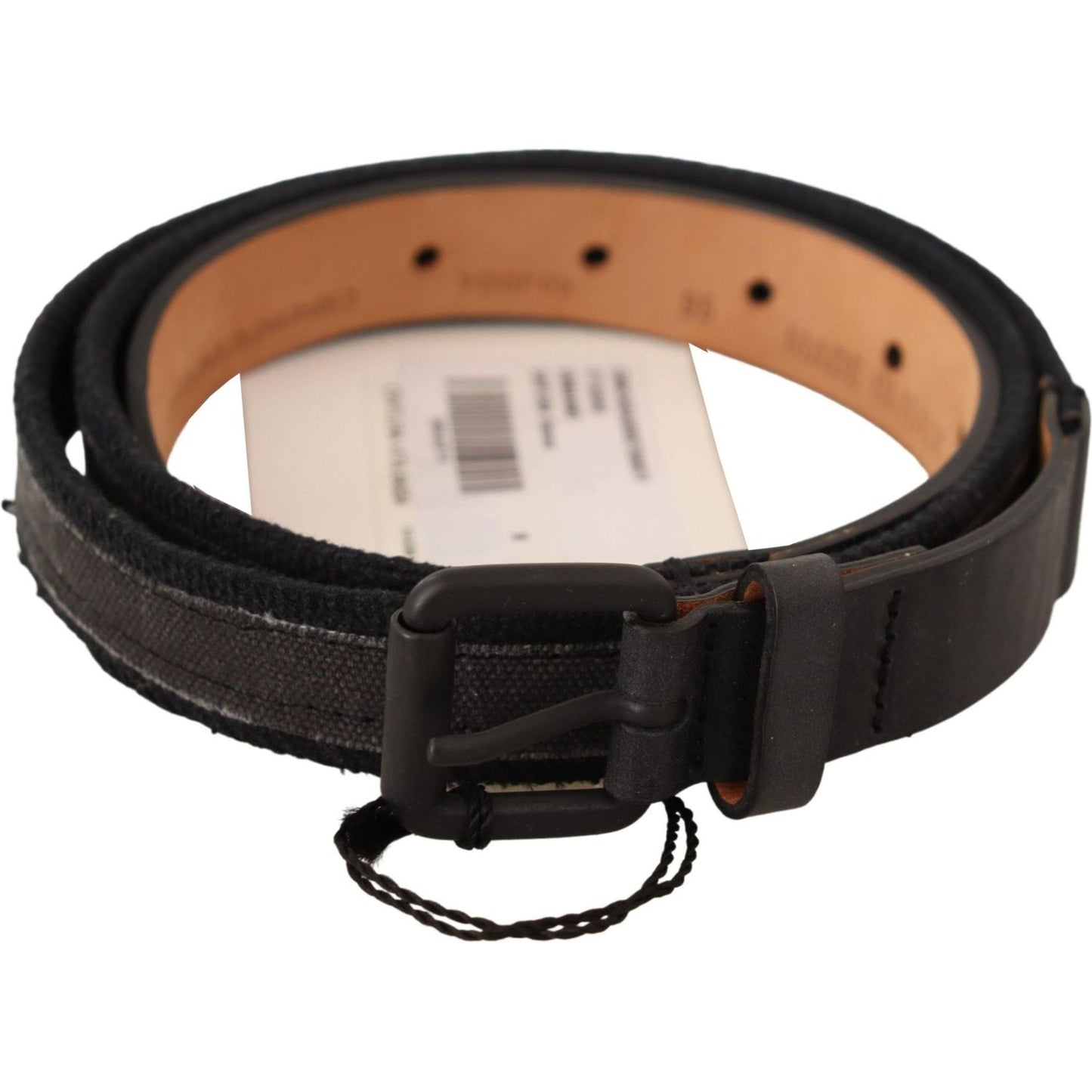 Ermanno Scervino Black Leather Logo Buckle Waist Women Belt BEL61017-95