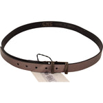 Costume National Pink Metallic Leather Buckle Belt BEL61018 -85